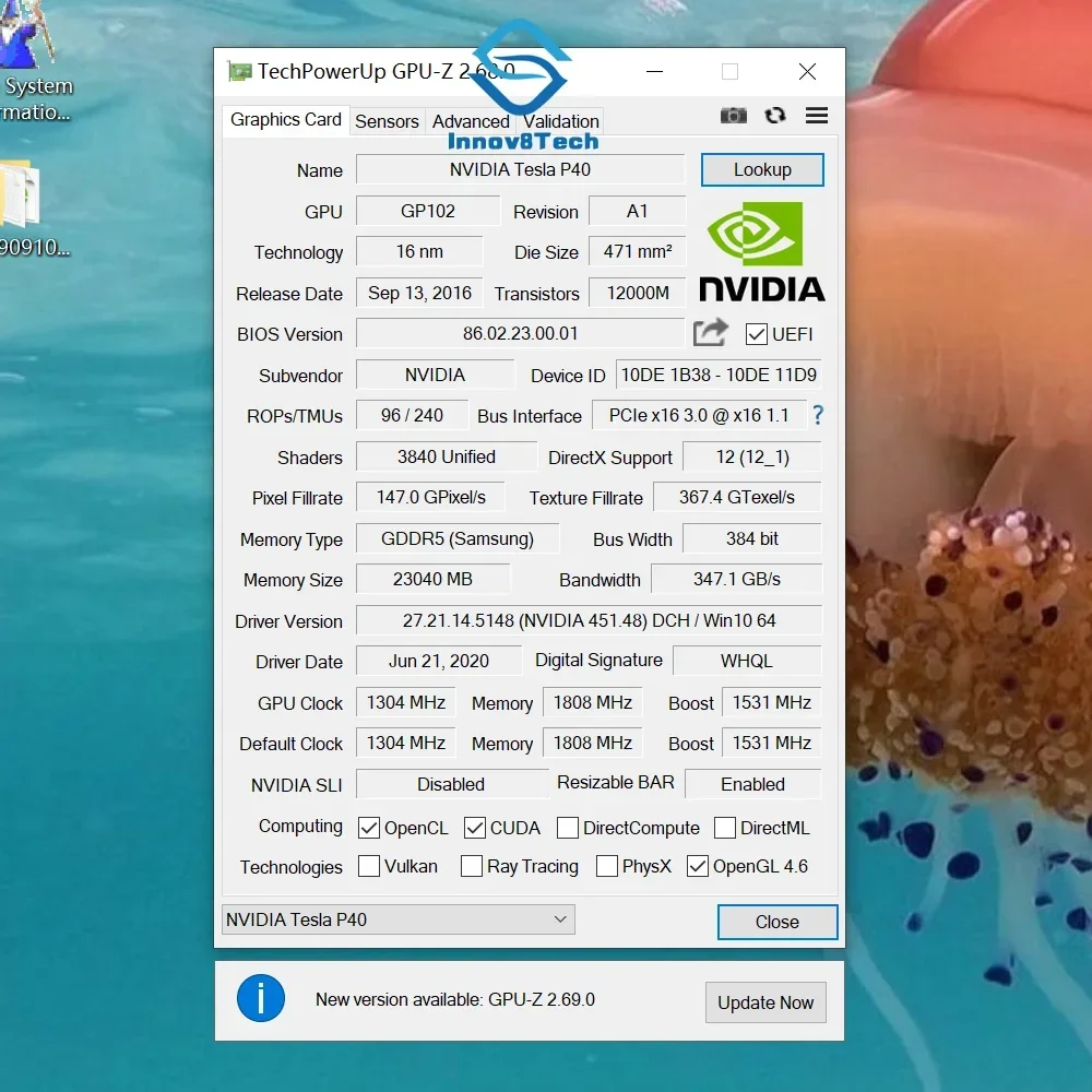 Turbofan for P40 24GB GPU Grap - Ai Deep Learning Workstation Gpu 24Gb ulasan dan harga